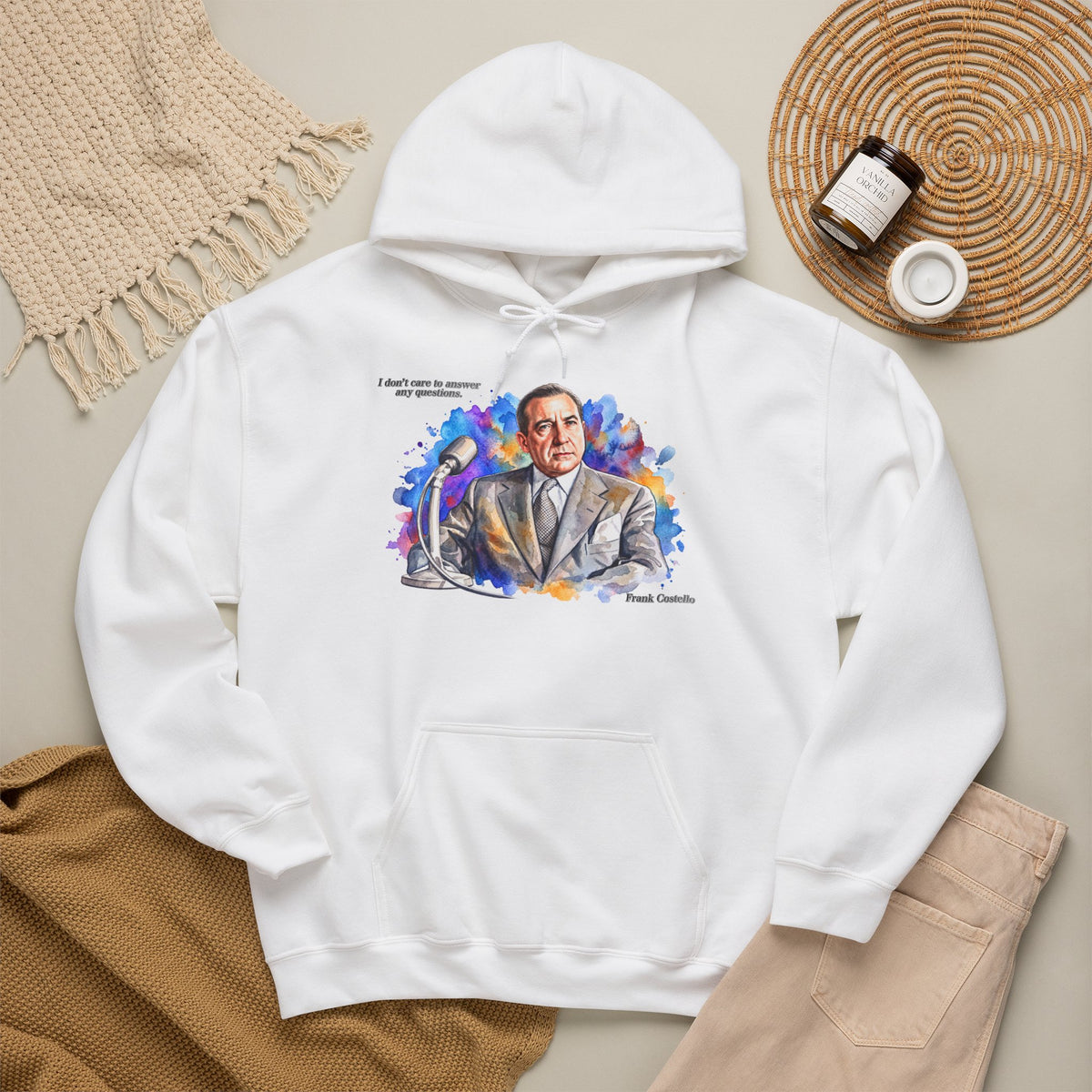 “I Don’t Care to Answer Any Questions” Unisex Hoodie