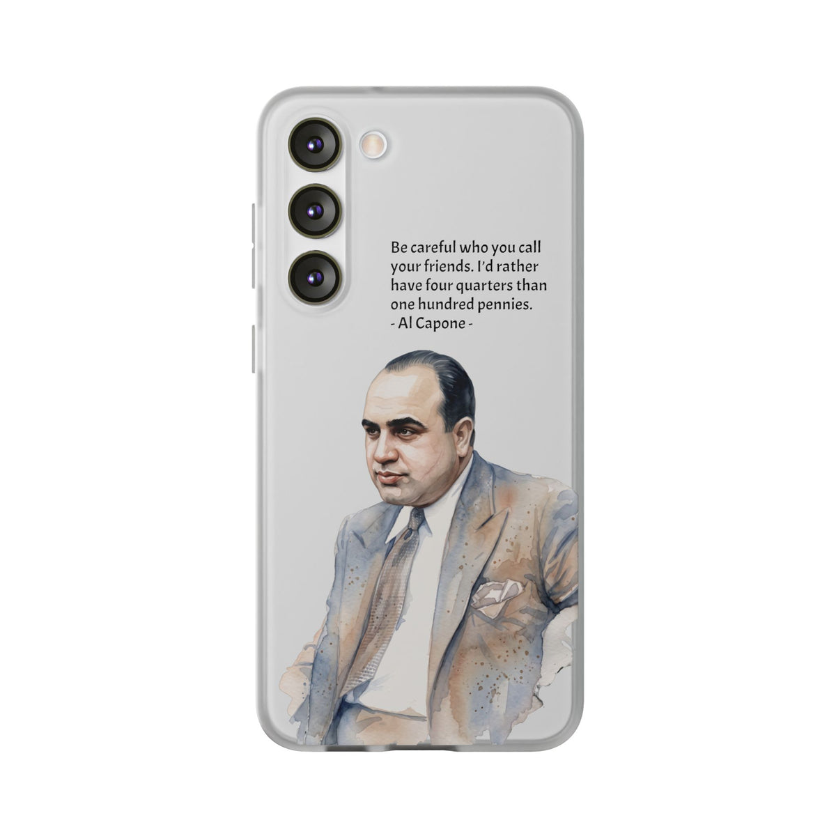 Vintage Crime Quote Flexi Samsung Galaxy Case