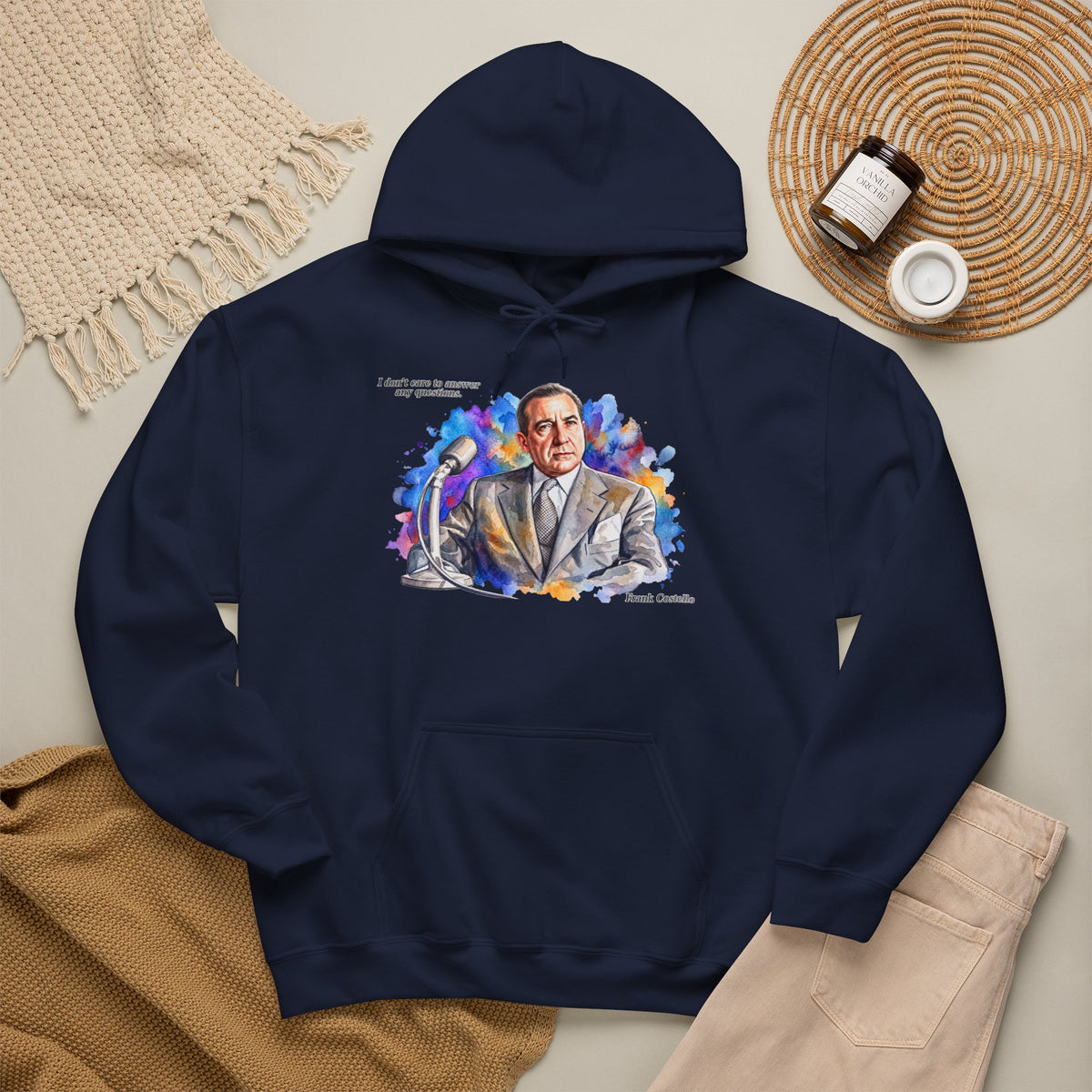 “I Don’t Care to Answer Any Questions” Unisex Hoodie