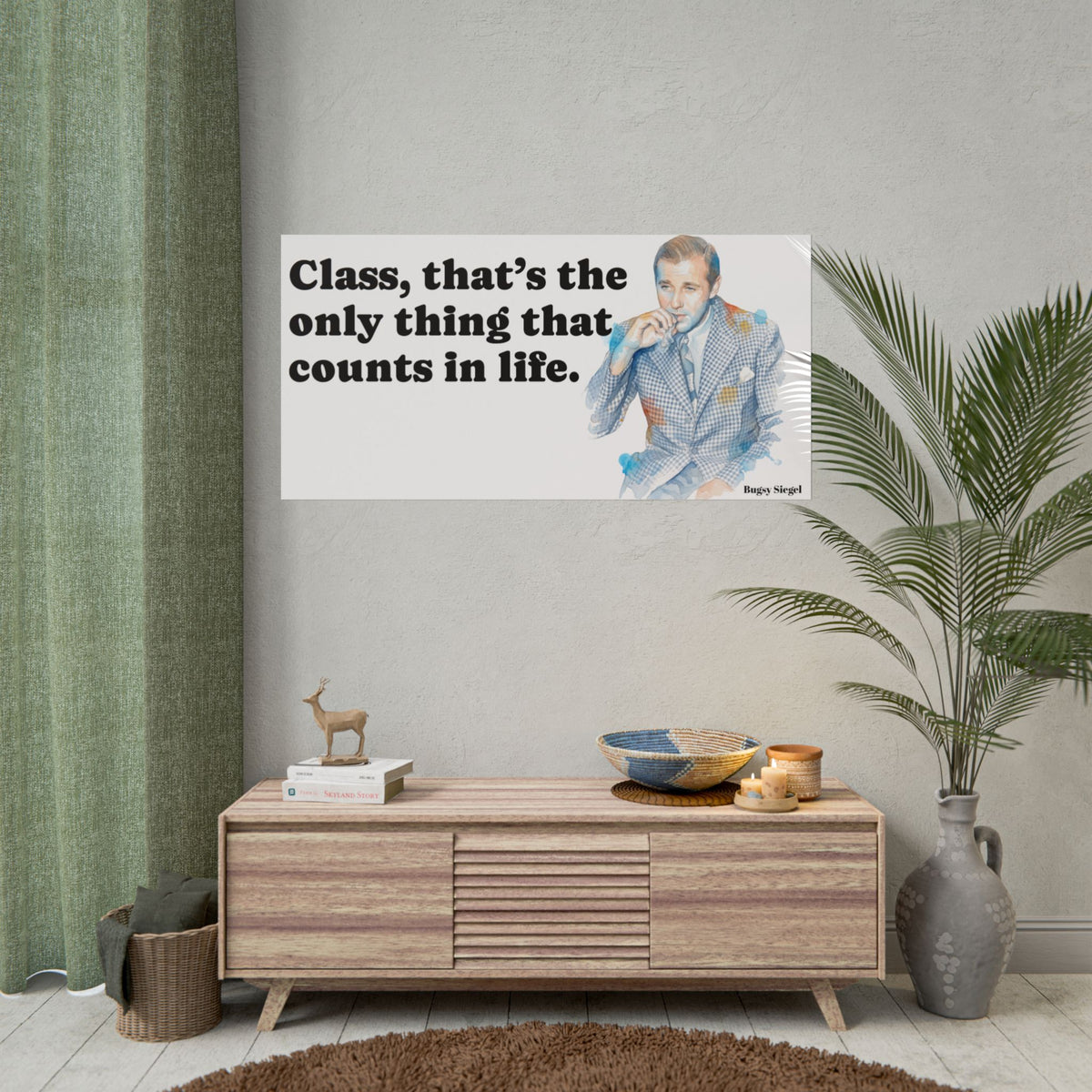 “Class Is What Counts” Retro Art Poster