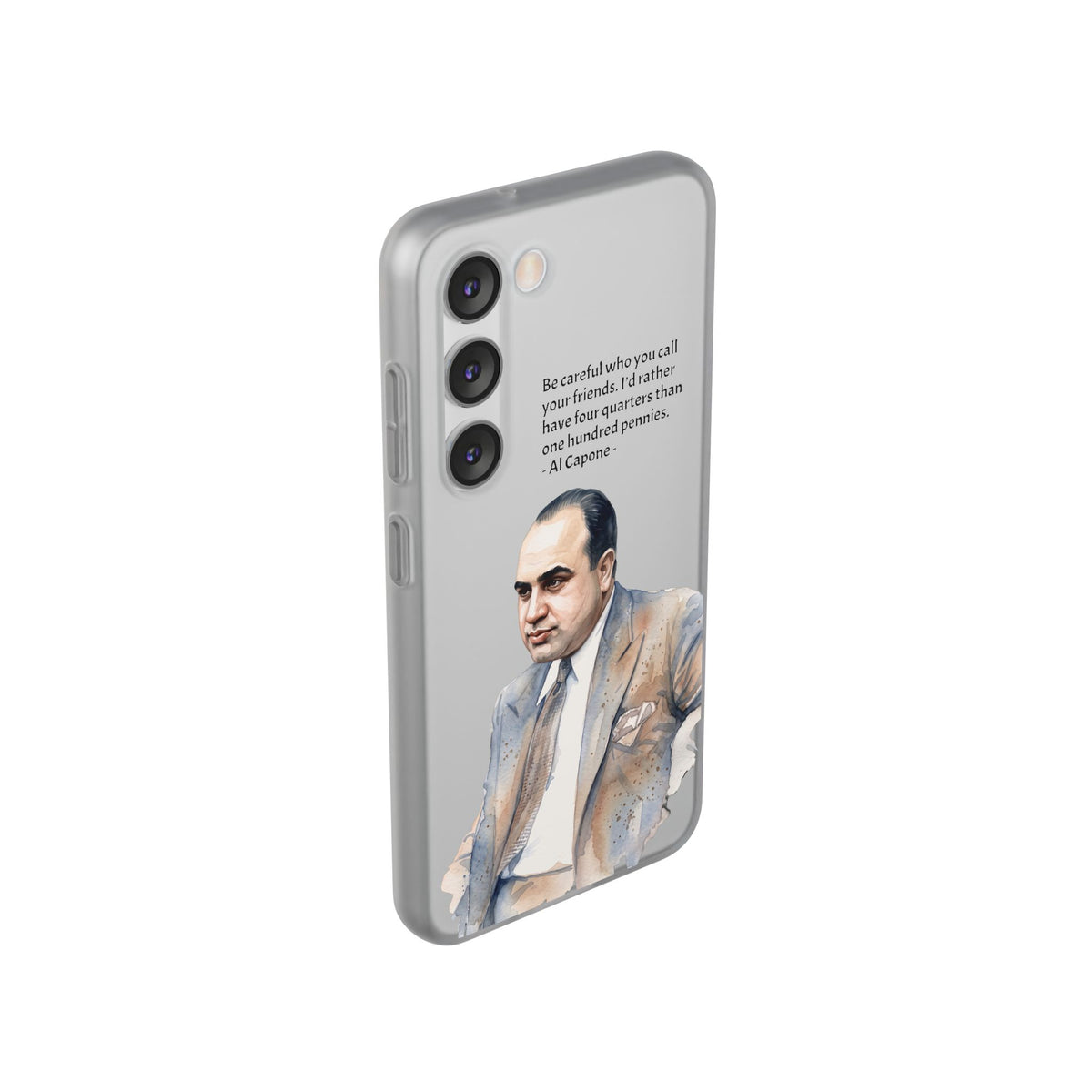 Vintage Crime Quote Flexi Samsung Galaxy Case