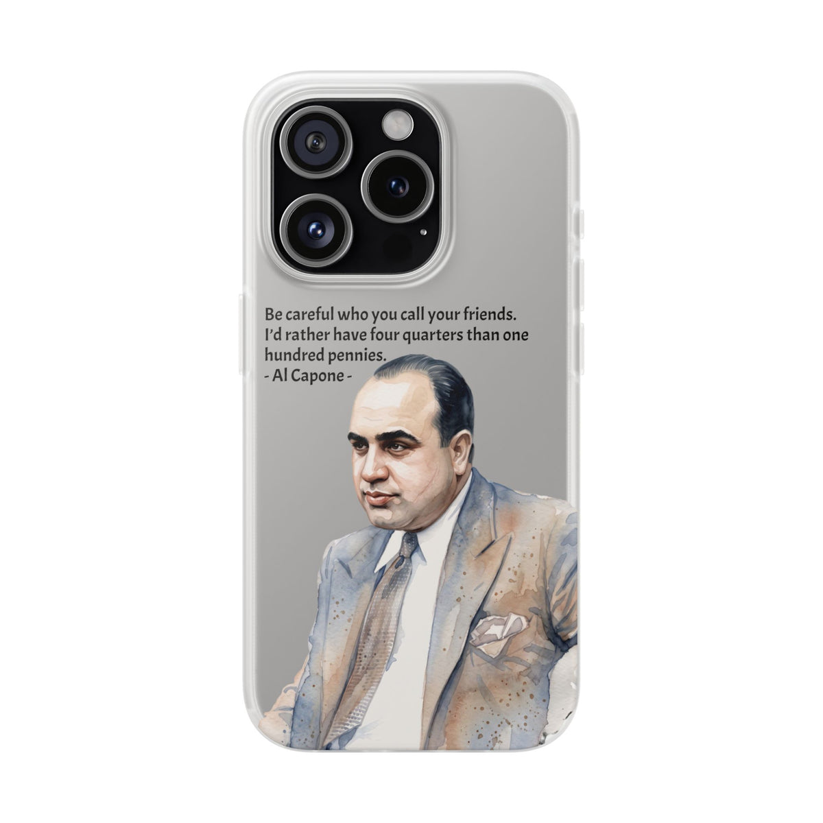 Vintage Crime Quote Flexi iPhone Case