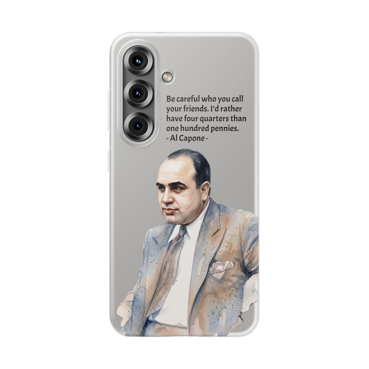 Vintage Crime Quote Flexi Samsung Galaxy Case