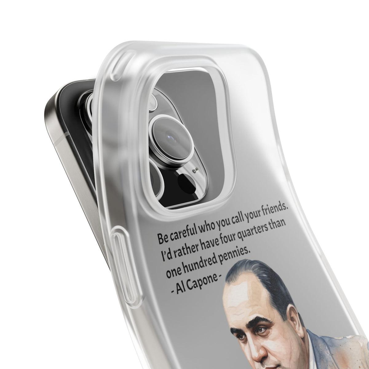Vintage Crime Quote Flexi iPhone Case
