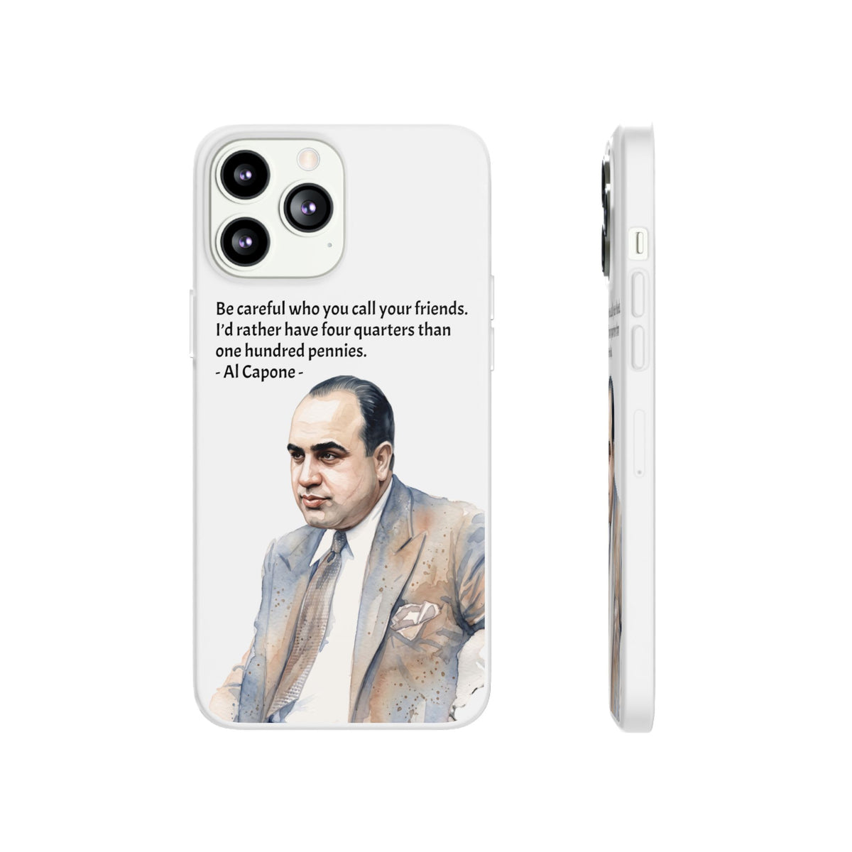 Vintage Crime Quote Flexi iPhone Case