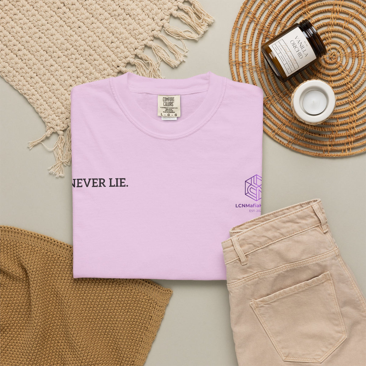 Never Lie Minimalist Quote Tee