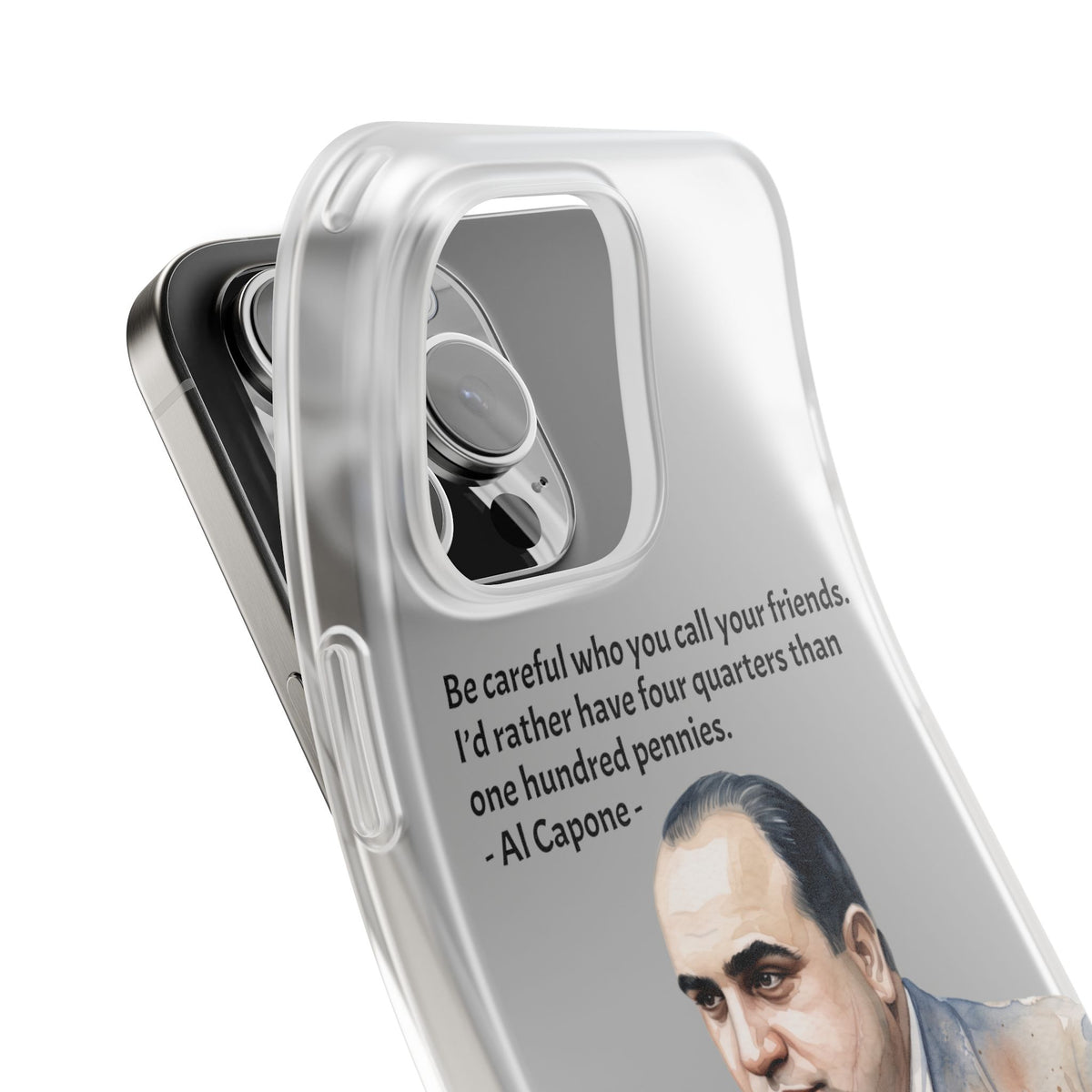 Vintage Crime Quote Flexi iPhone Case