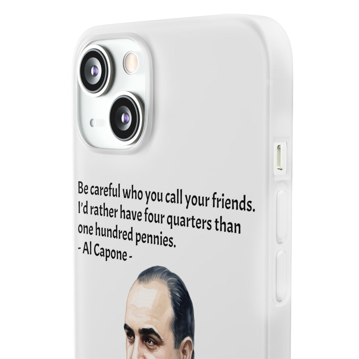 Vintage Crime Quote Flexi iPhone Case