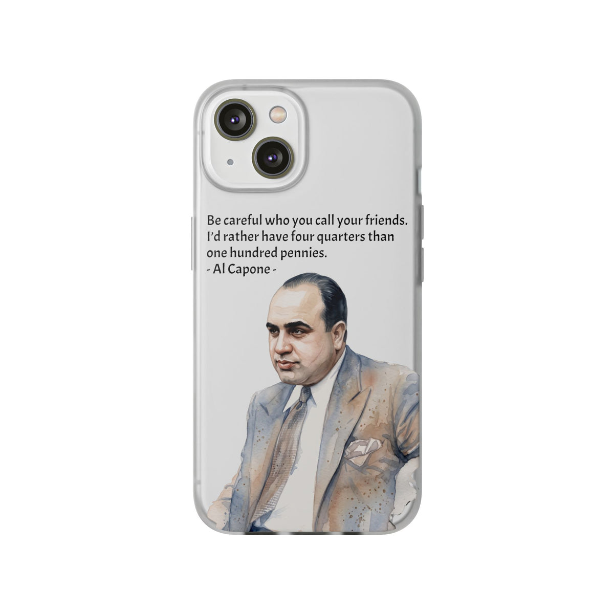 Vintage Crime Quote Flexi iPhone Case
