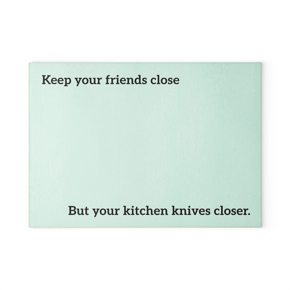 LCN Mafia History Tempered Glass Cutting Board