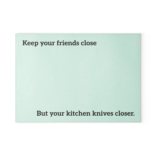 LCN Mafia History Tempered Glass Cutting Board