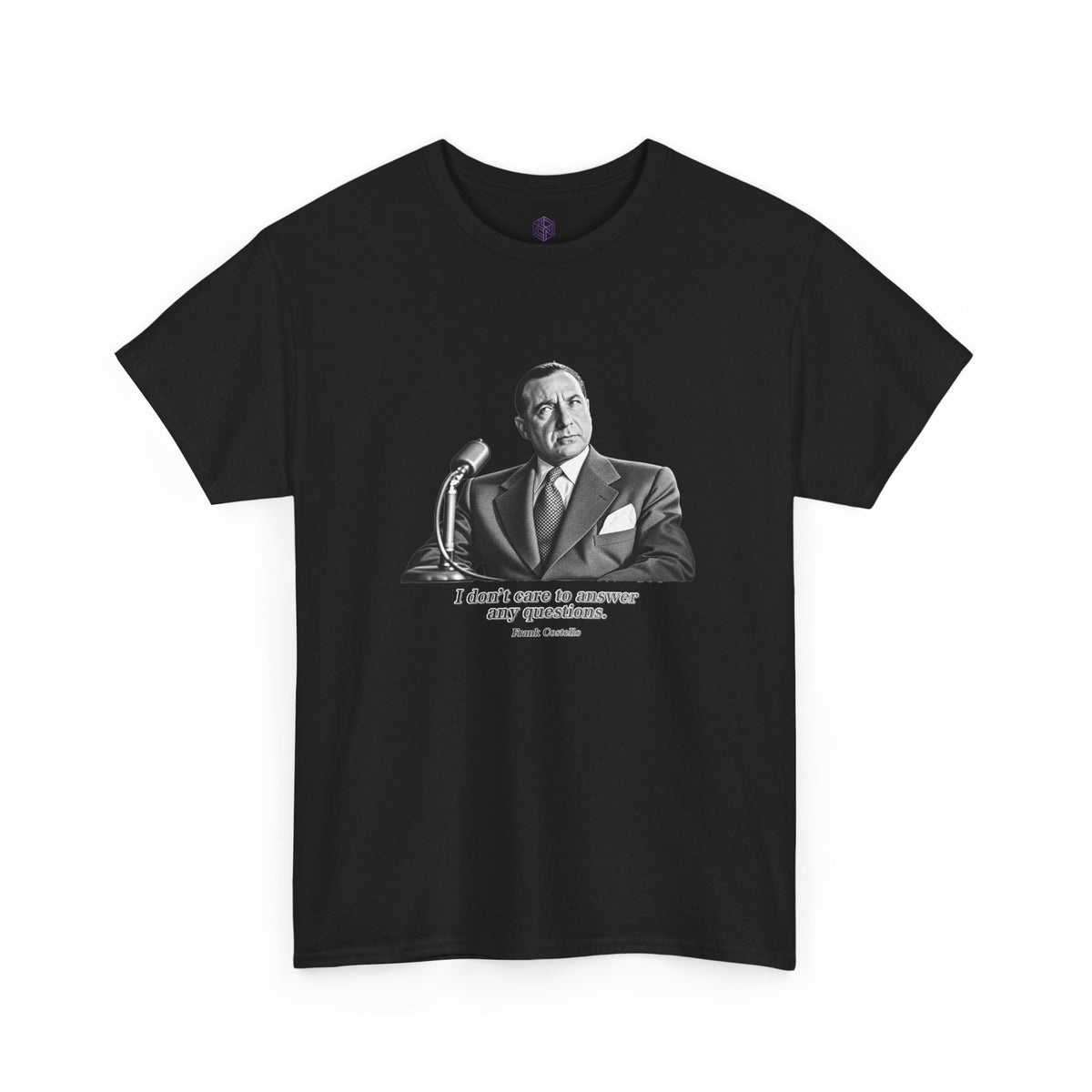 “I Don’t Care to Answer Any Questions” Heavy Cotton T-Shirt