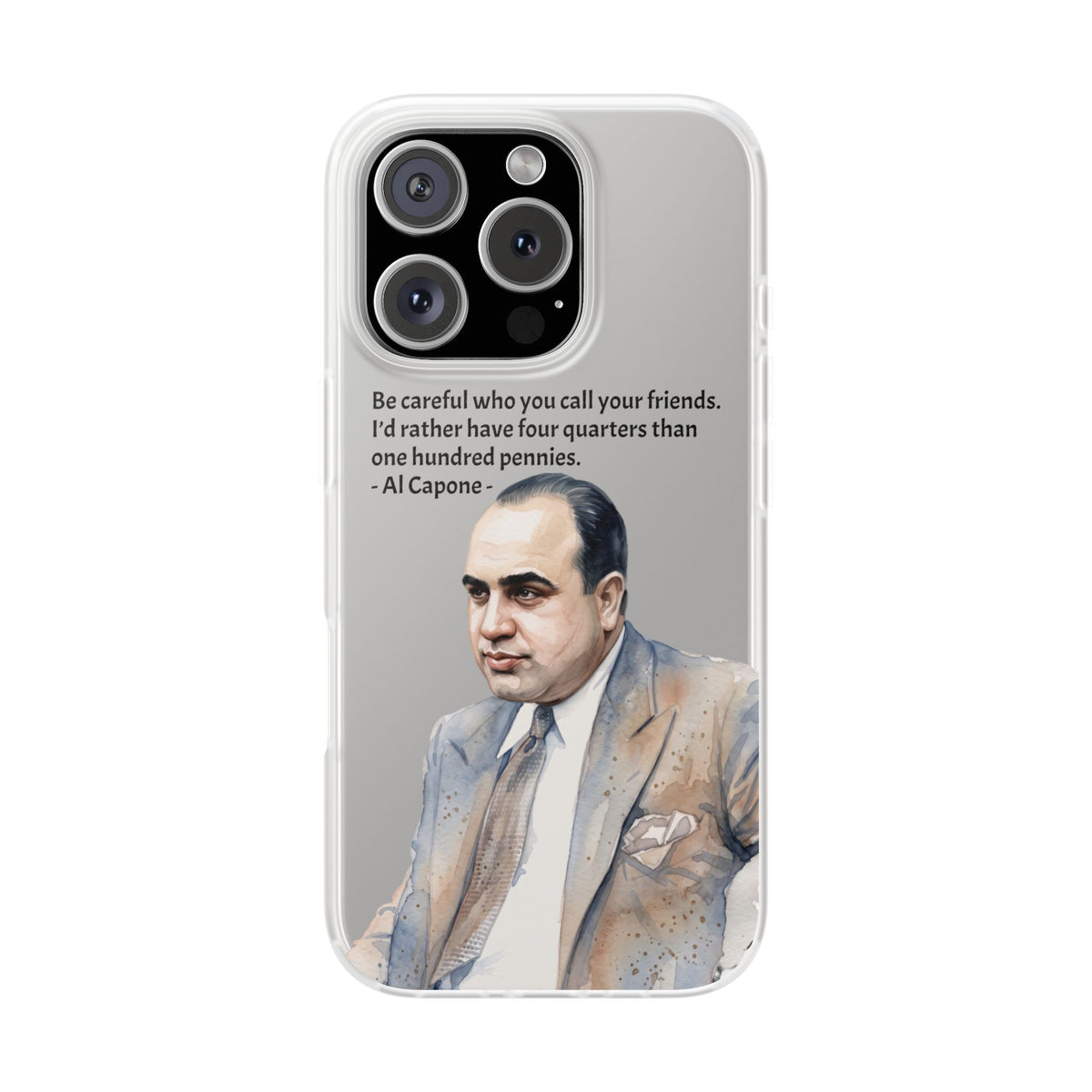 Vintage Crime Quote Flexi iPhone Case