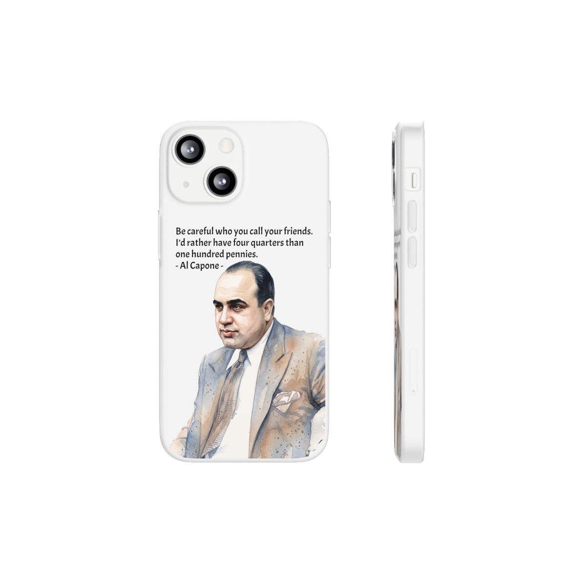 Vintage Crime Quote Flexi iPhone Case