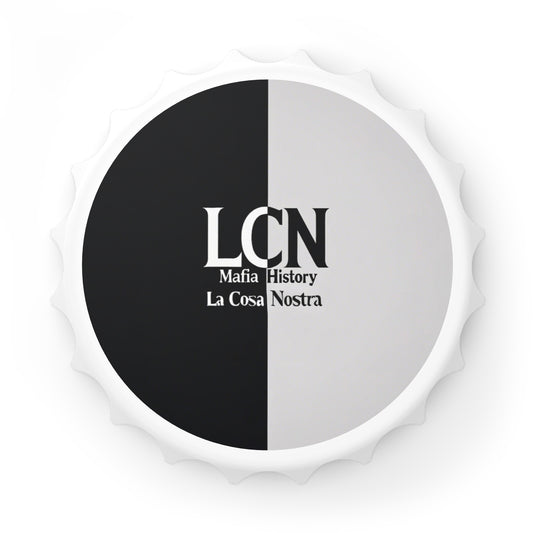 LCN Mafia History Retro Logo Magnetic Bottle Opener
