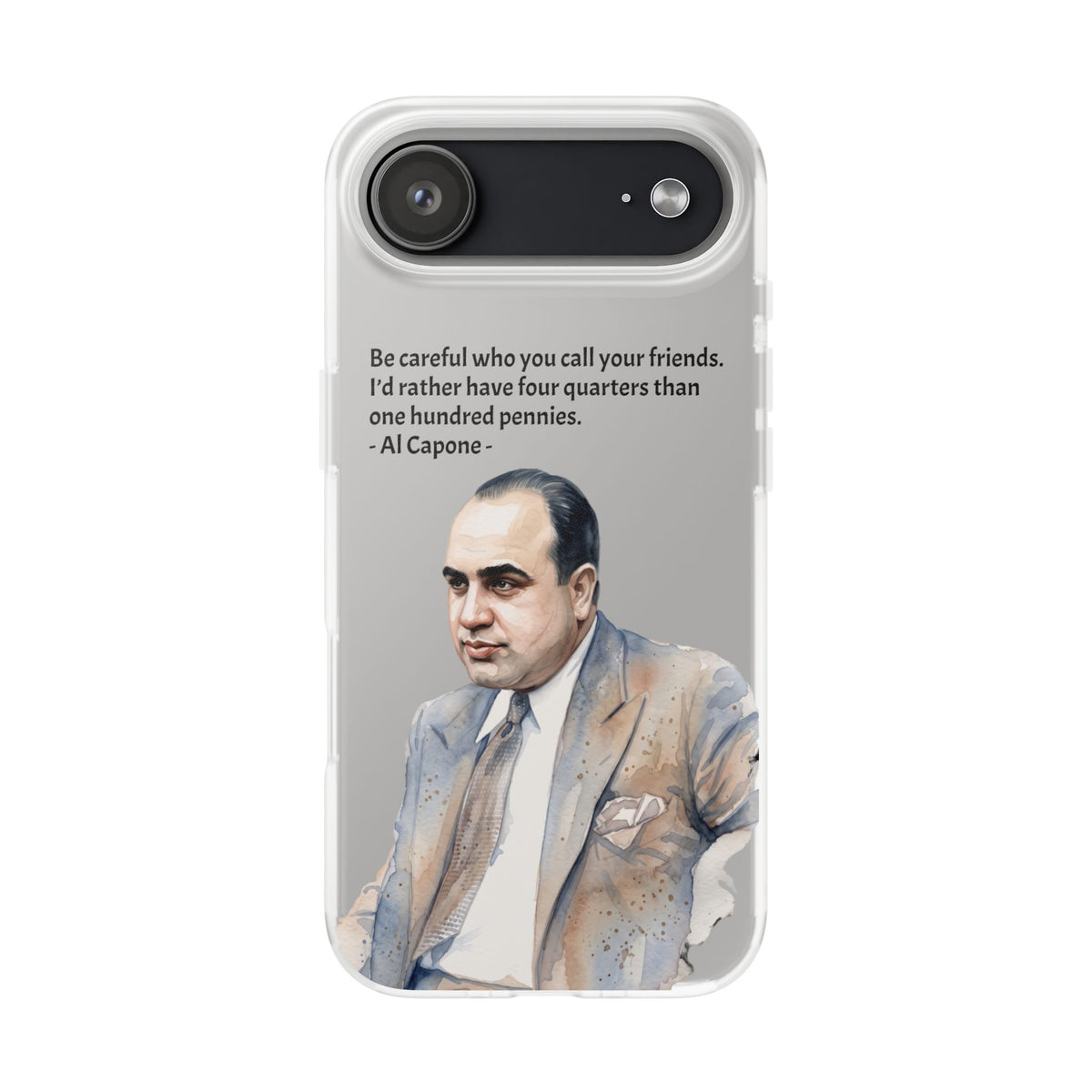 Vintage Crime Quote Flexi iPhone Case