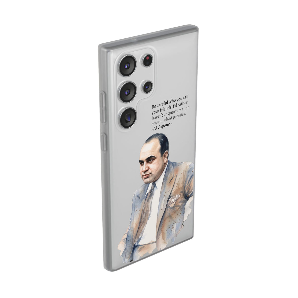 Vintage Crime Quote Flexi Samsung Galaxy Case