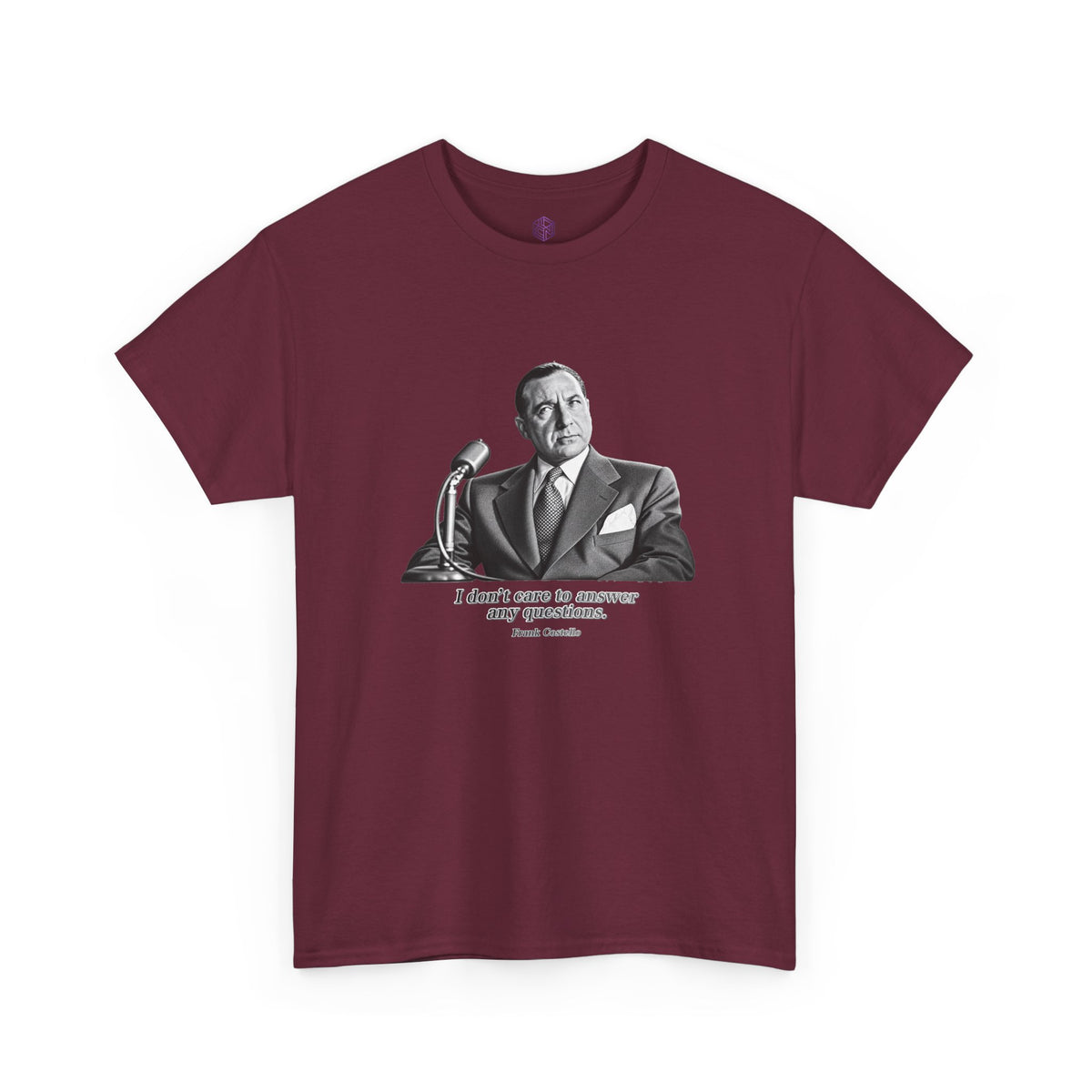 “I Don’t Care to Answer Any Questions” Heavy Cotton T-Shirt