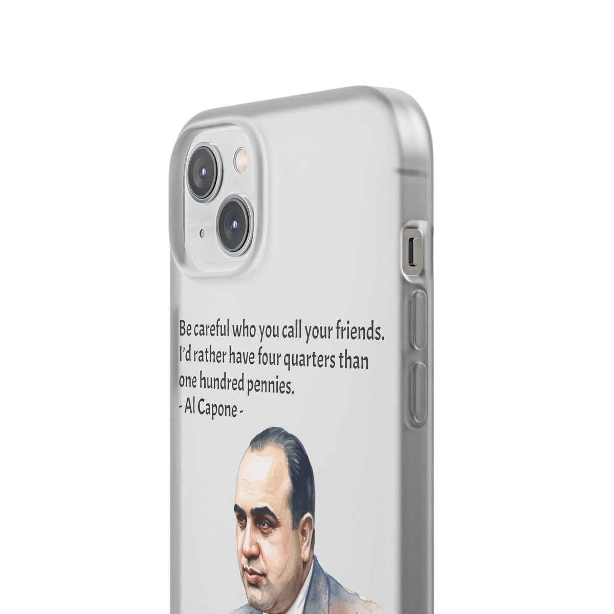 Vintage Crime Quote Flexi iPhone Case