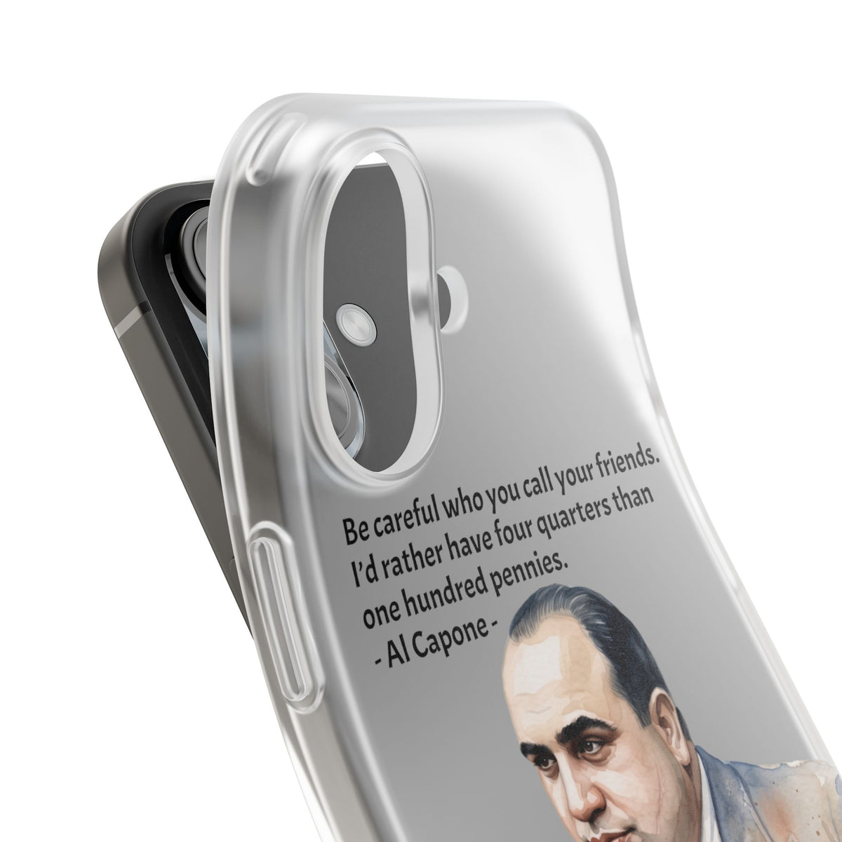 Vintage Crime Quote Flexi iPhone Case