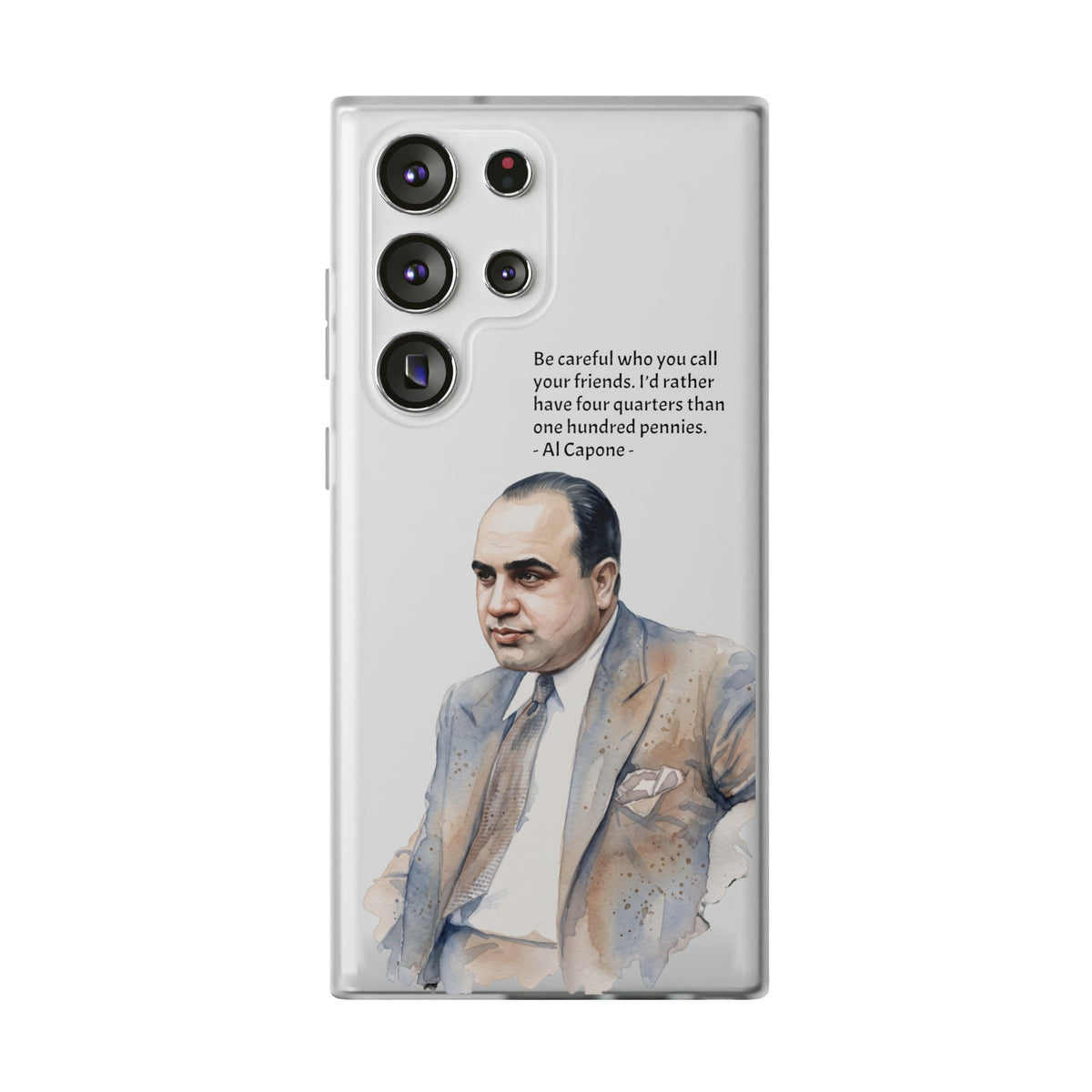 Vintage Crime Quote Flexi Samsung Galaxy Case