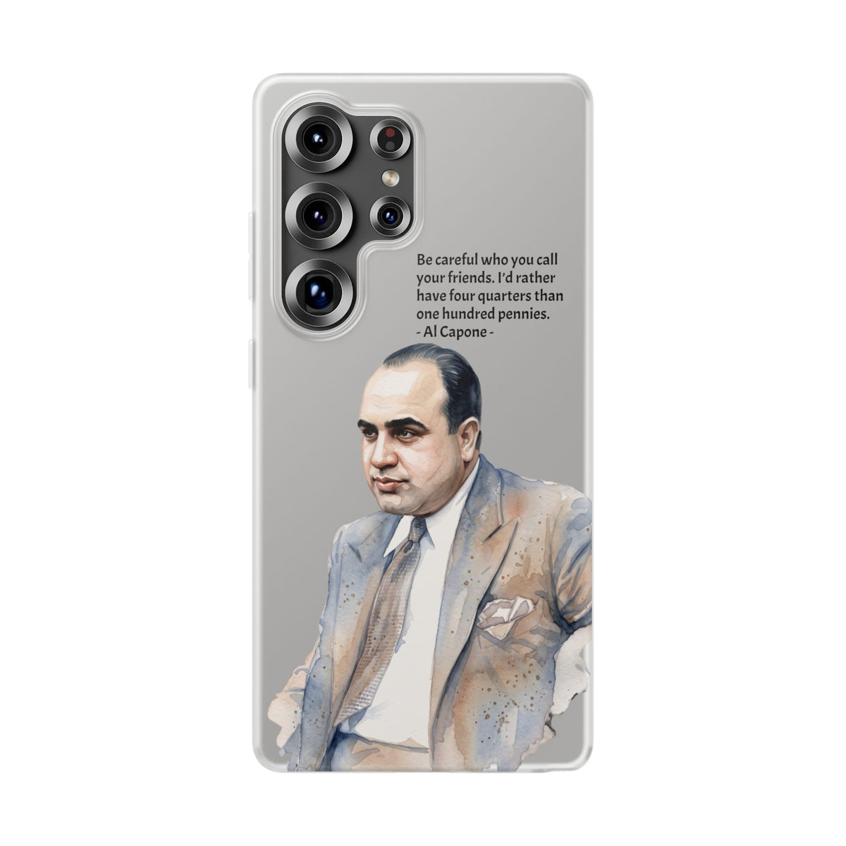 Vintage Crime Quote Flexi Samsung Galaxy Case