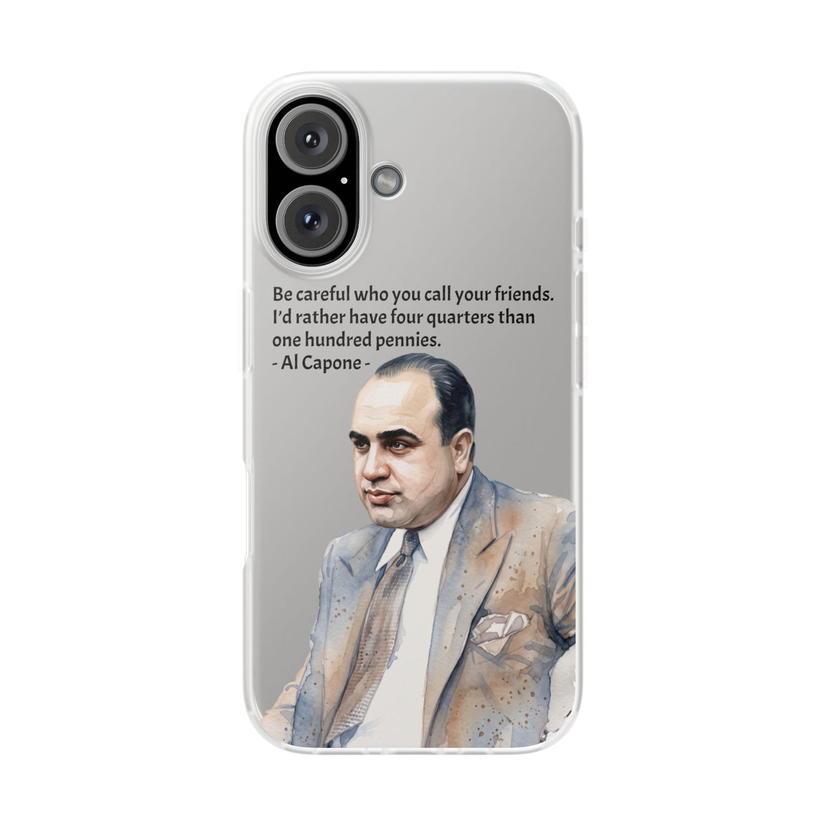 Vintage Crime Quote Flexi iPhone Case