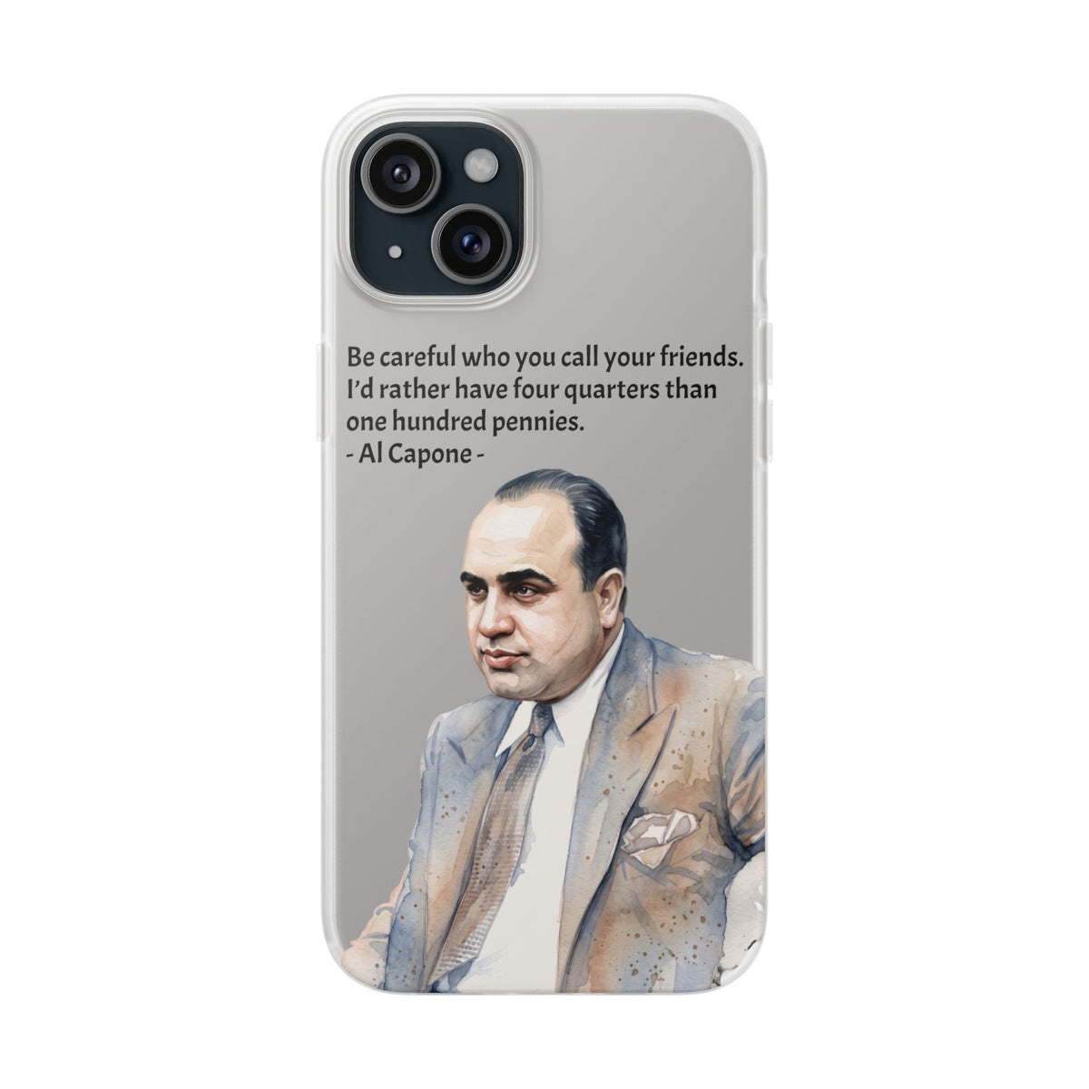 Vintage Crime Quote Flexi iPhone Case