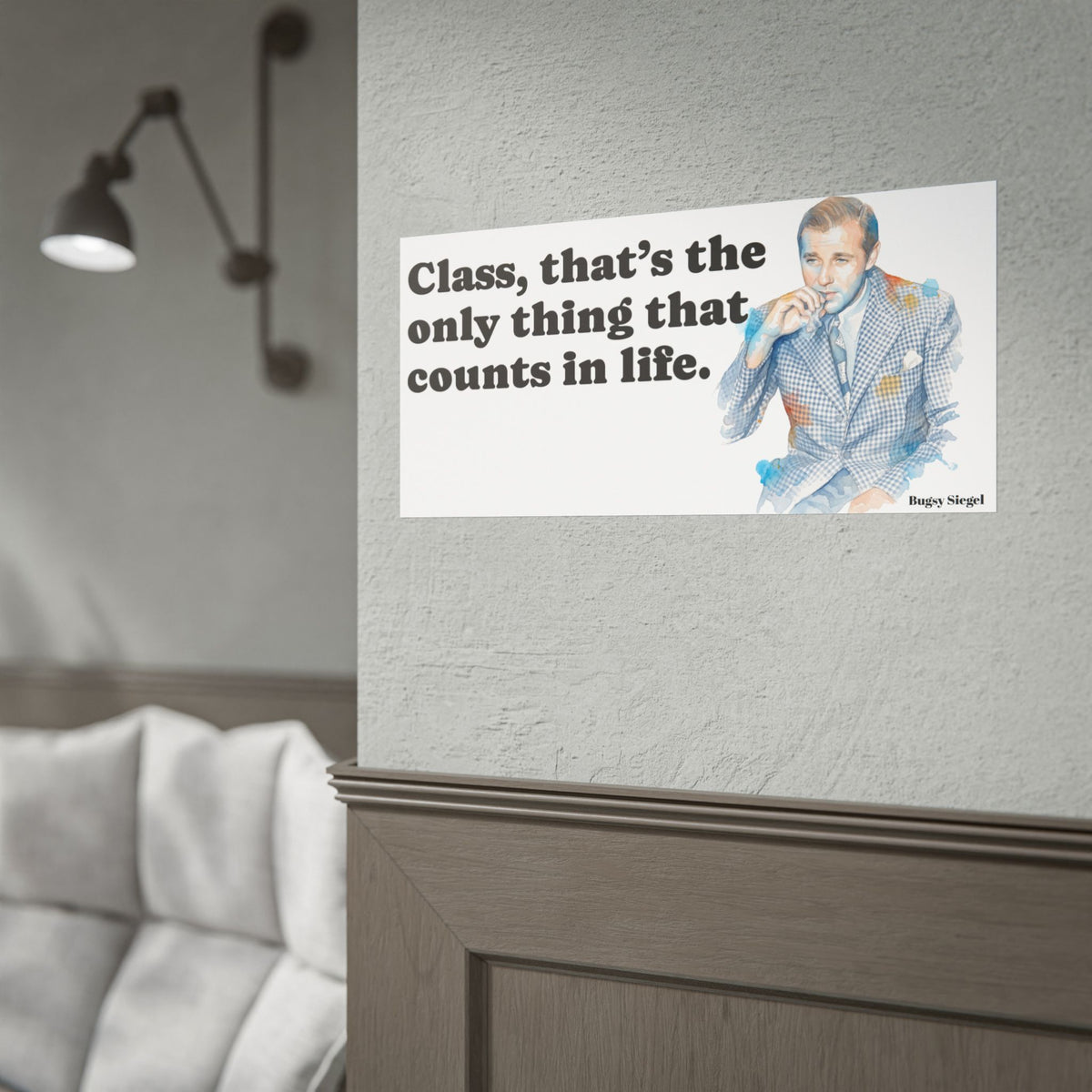 “Class Is What Counts” Retro Art Poster