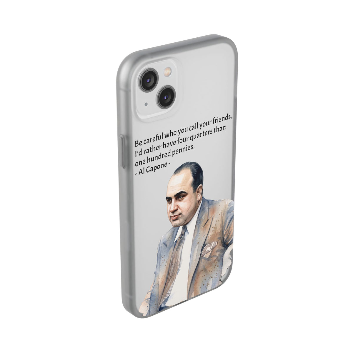 Vintage Crime Quote Flexi iPhone Case