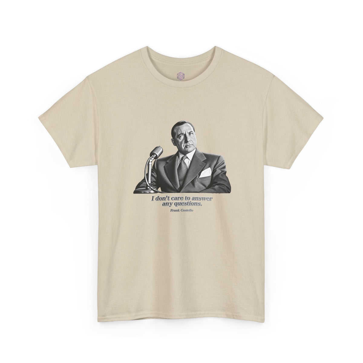 “I Don’t Care to Answer Any Questions” Heavy Cotton T-Shirt