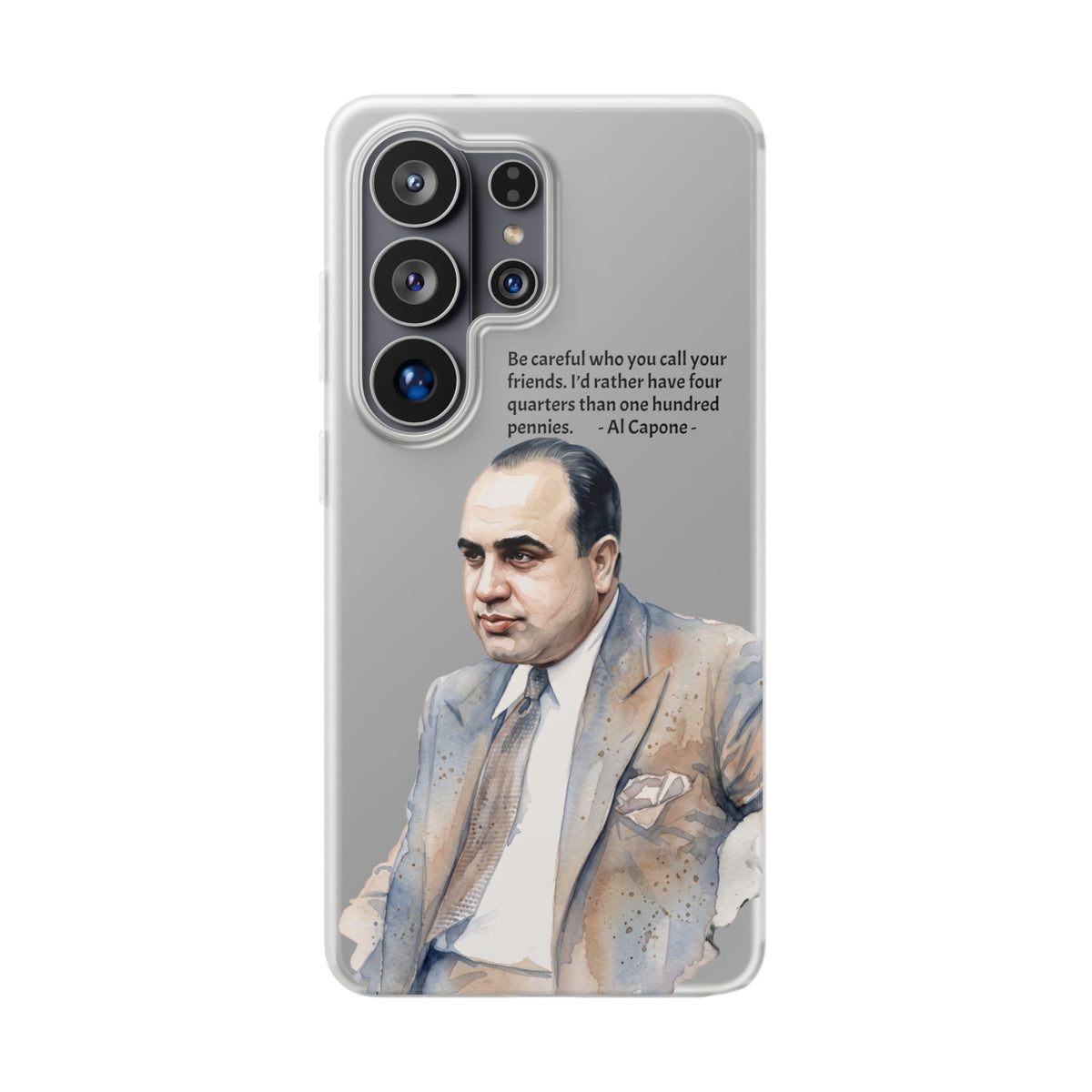 Vintage Crime Quote Flexi Samsung Galaxy Case