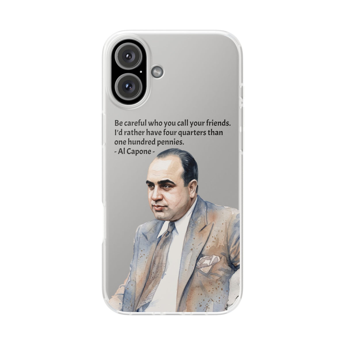 Vintage Crime Quote Flexi iPhone Case
