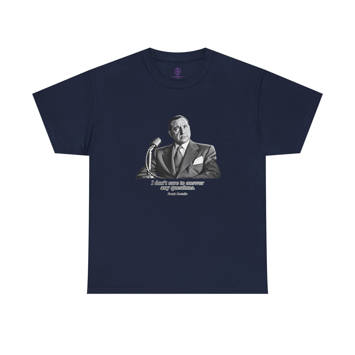 “I Don’t Care to Answer Any Questions” Heavy Cotton T-Shirt