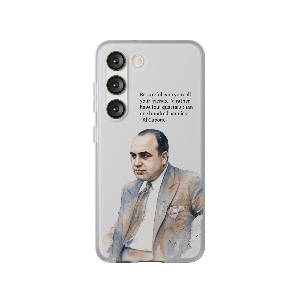 Vintage Crime Quote Flexi Samsung Galaxy Case