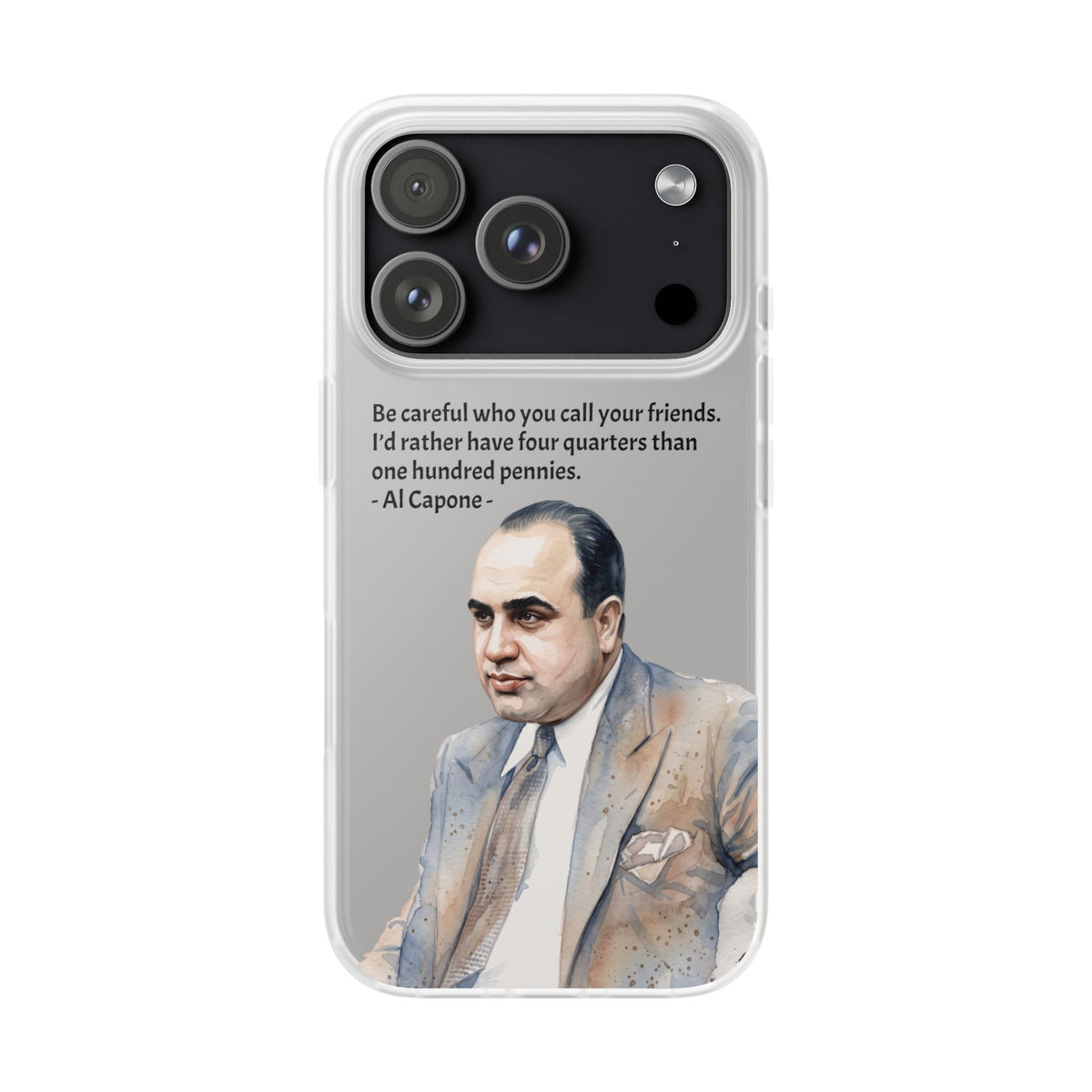Vintage Crime Quote Flexi iPhone Case