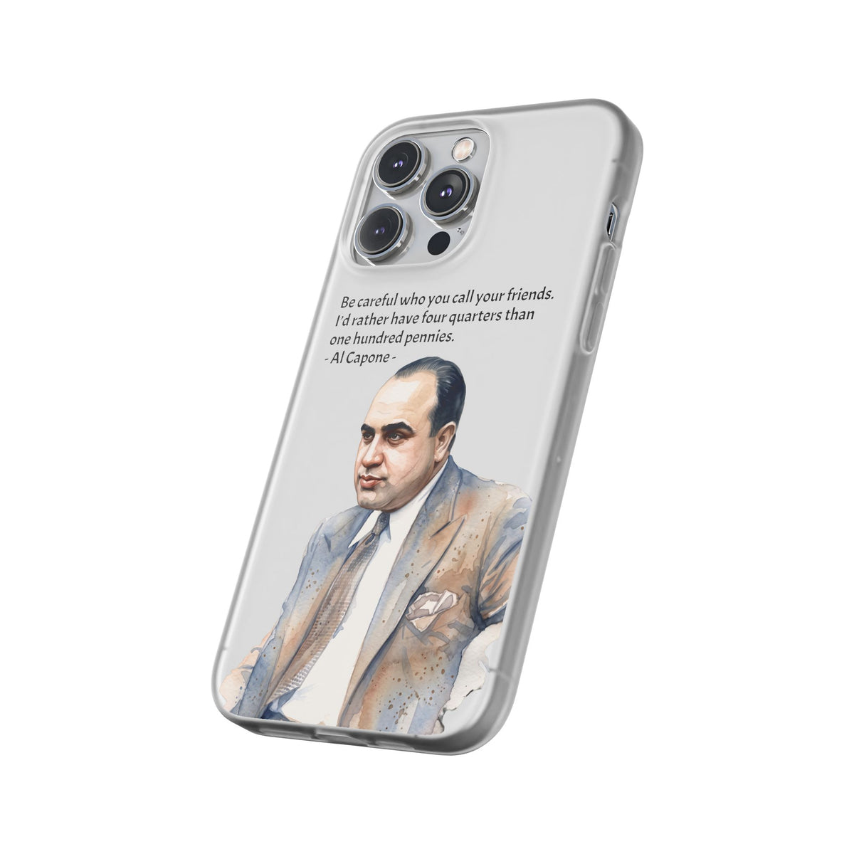 Vintage Crime Quote Flexi iPhone Case
