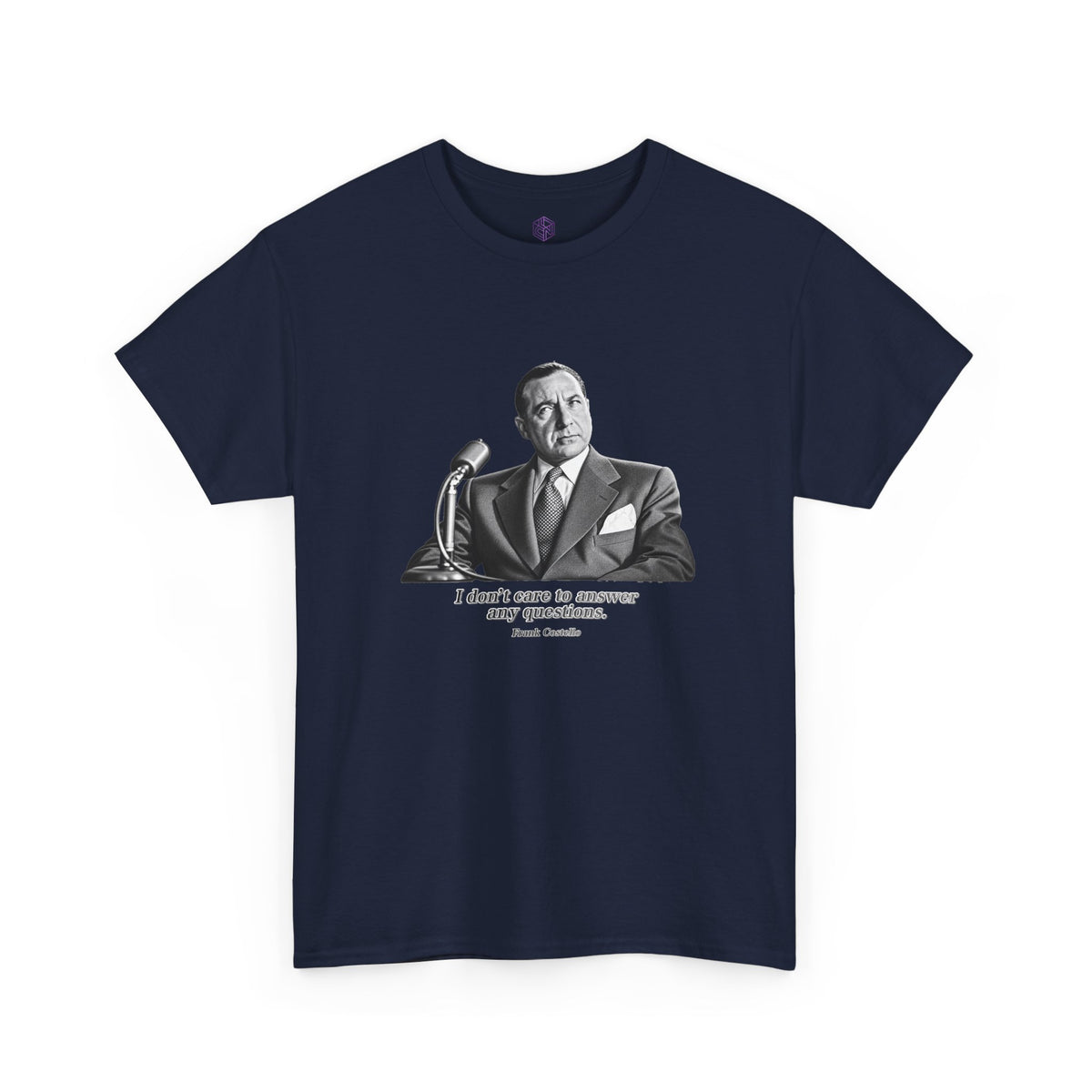 “I Don’t Care to Answer Any Questions” Heavy Cotton T-Shirt