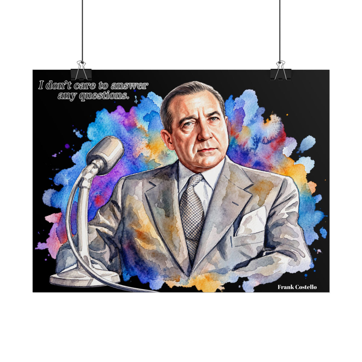 Vintage Crime-Era Portrait Art Poster
