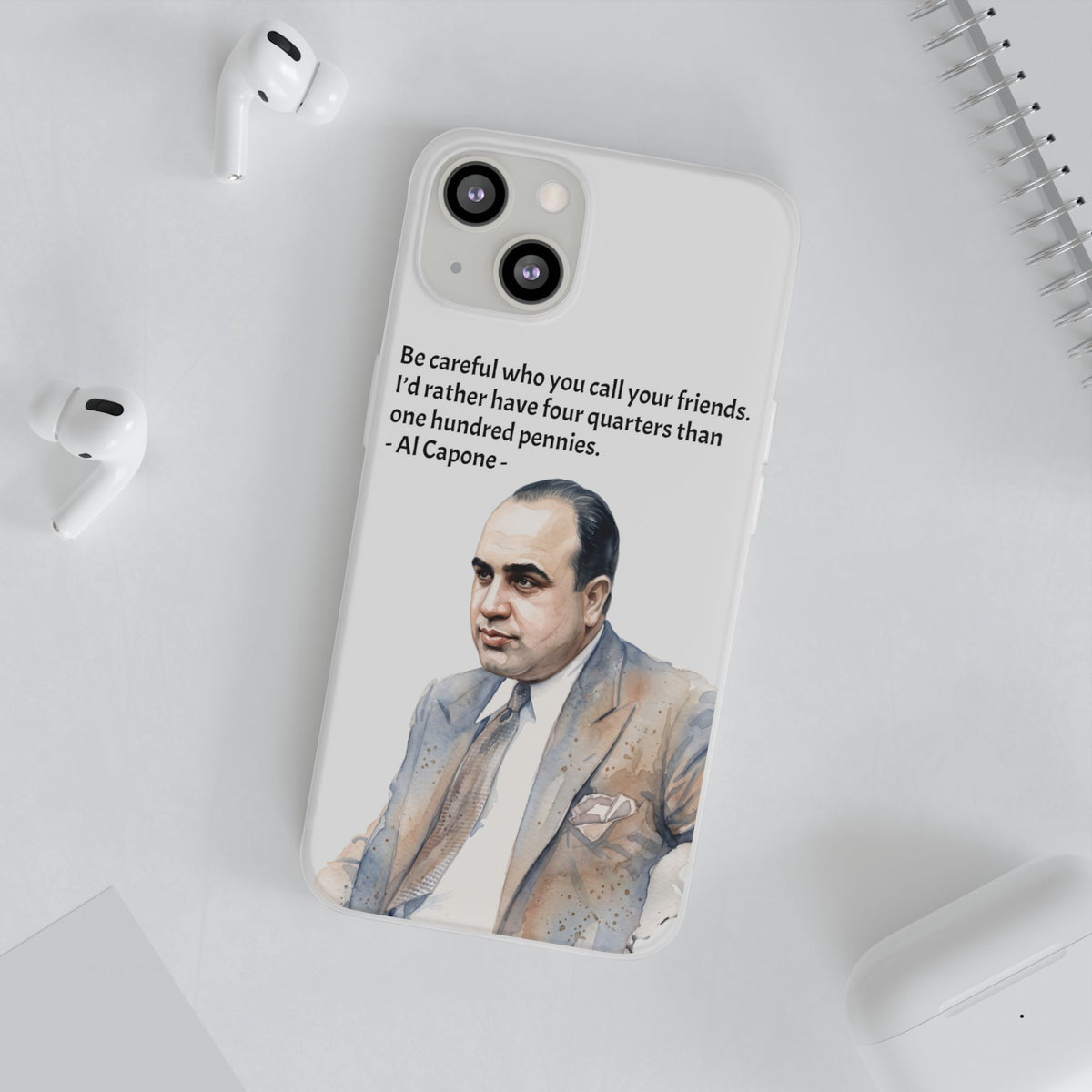 Vintage Crime Quote Flexi iPhone Case