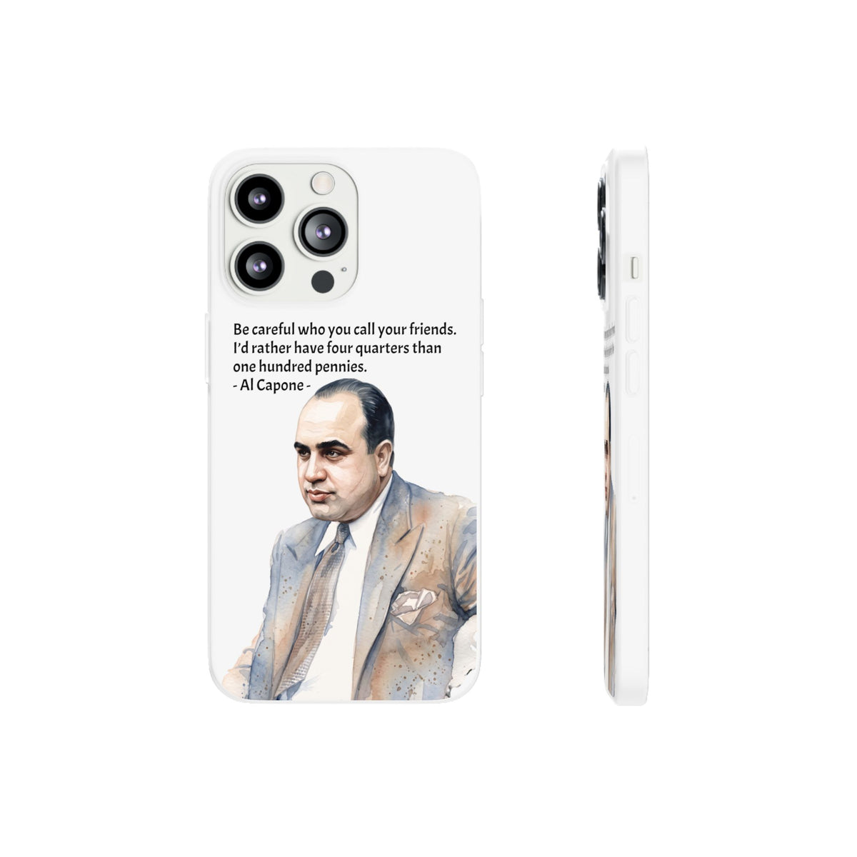 Vintage Crime Quote Flexi iPhone Case