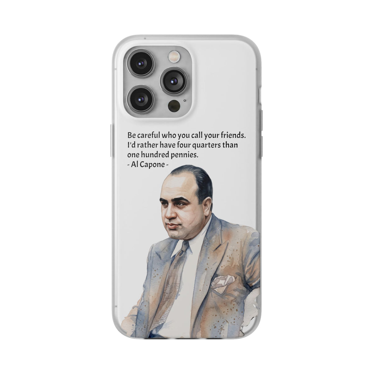 Vintage Crime Quote Flexi iPhone Case