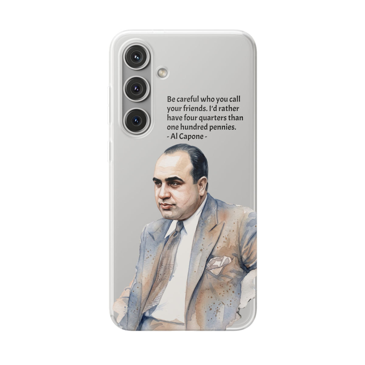 Vintage Crime Quote Flexi Samsung Galaxy Case
