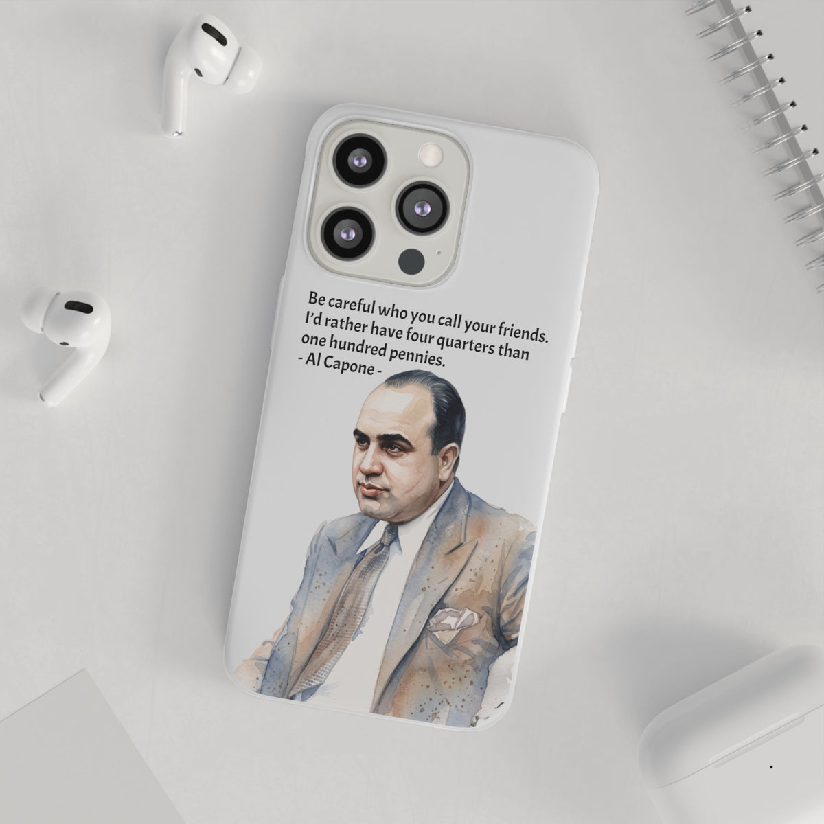 Vintage Crime Quote Flexi iPhone Case