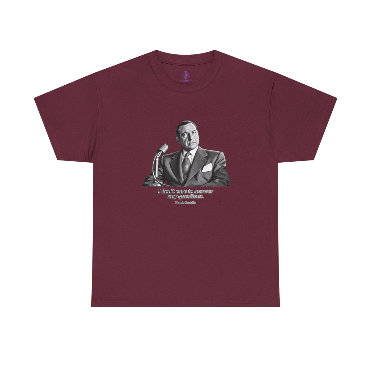 “I Don’t Care to Answer Any Questions” Heavy Cotton T-Shirt