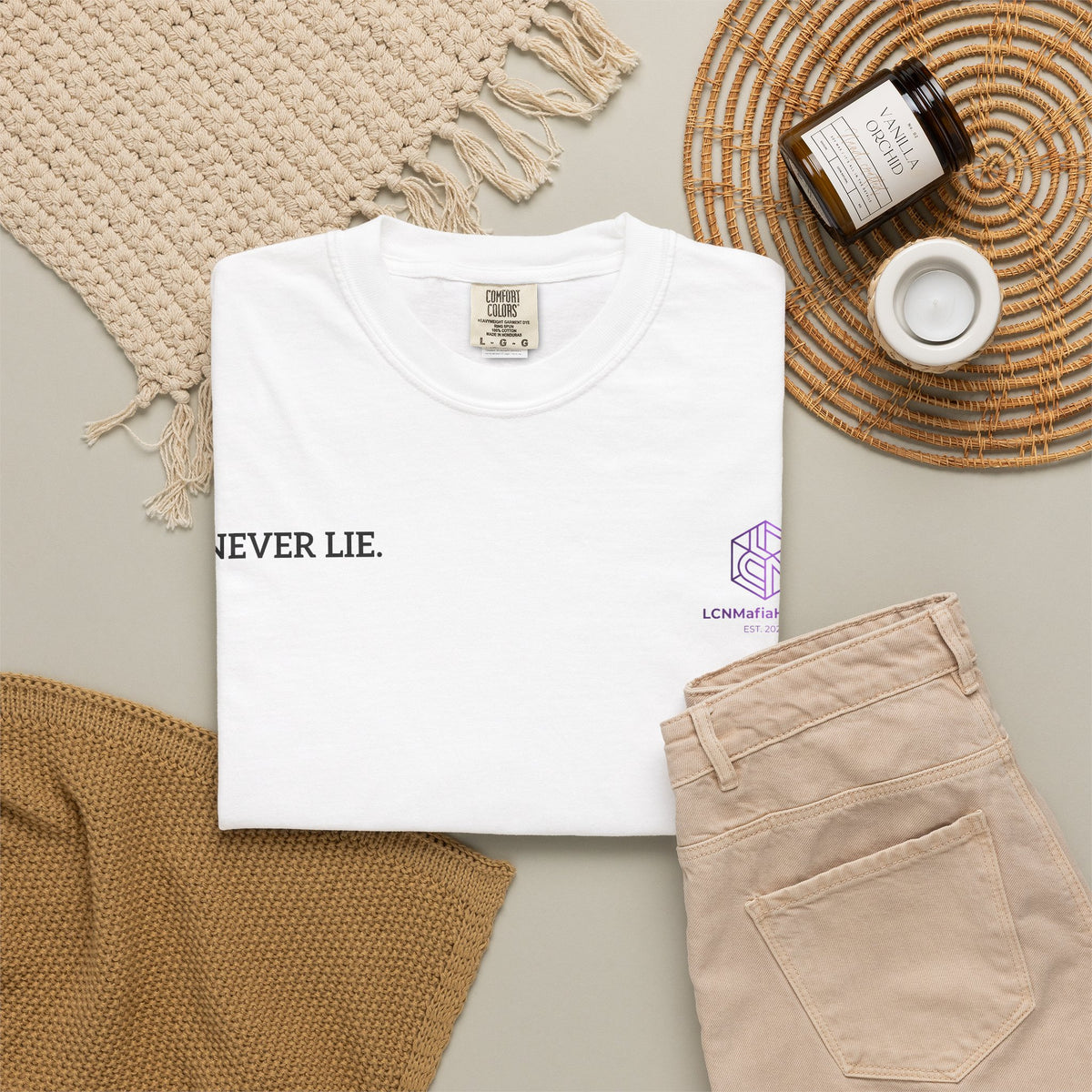 Never Lie Minimalist Quote Tee