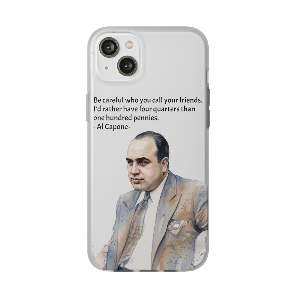 Vintage Crime Quote Flexi iPhone Case