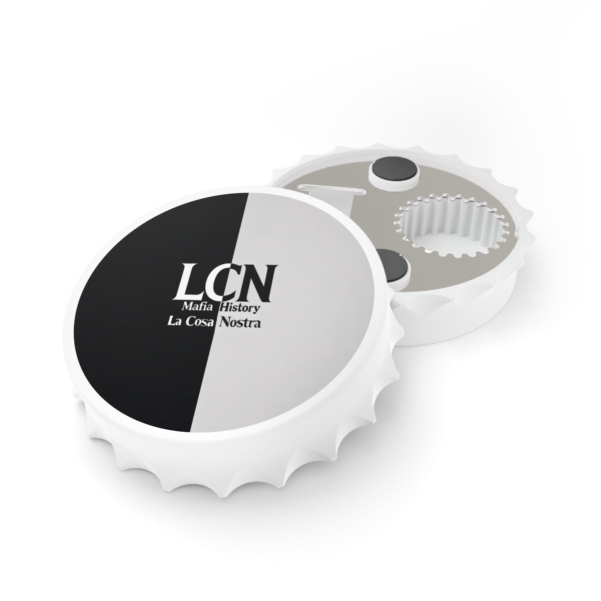 LCN Mafia History Retro Logo Magnetic Bottle Opener