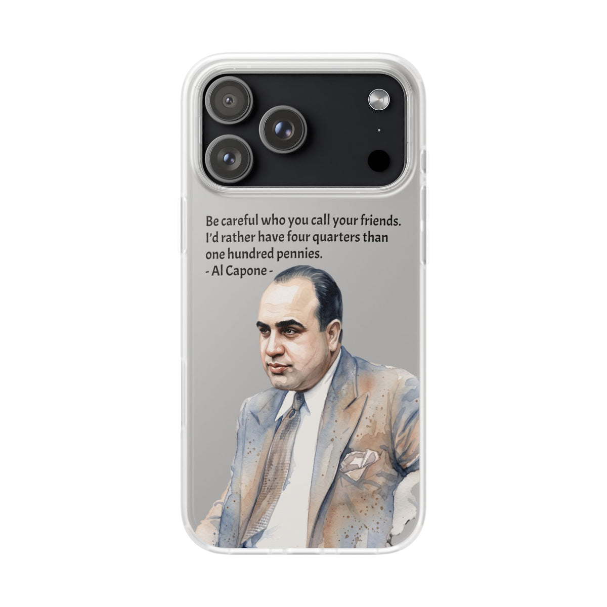 Vintage Crime Quote Flexi iPhone Case