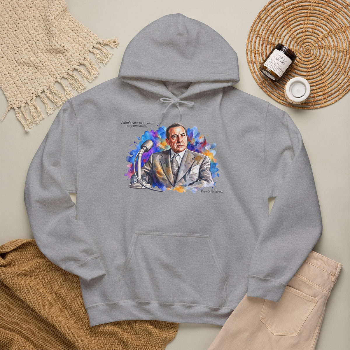 “I Don’t Care to Answer Any Questions” Unisex Hoodie